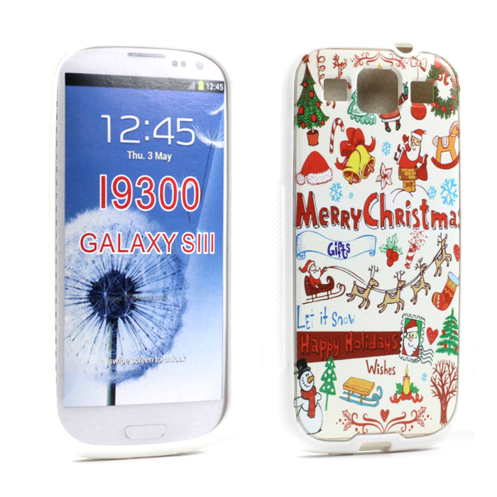 Galaxy S3 CHRISTMAS Design Gummy Case